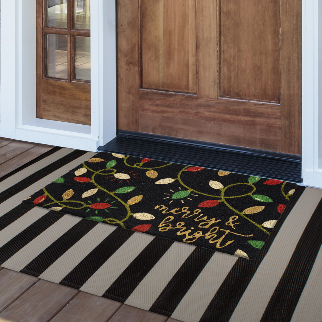 Taravello Non-Slip Christmas Outdoor Doormat The Holiday Aisle®