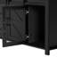 Buffet 59,3 po avec portes de grange coulissantes, armoire rustique avec panneaux en maille de fer et rangement ouvert, armoire de rangement multifonctionnelle pour le salon, la cuisine et le bureau, finition en mélamine-604976737
