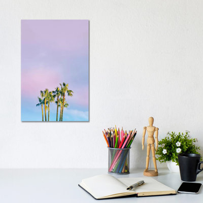 Summer Dreams With Palms by Beli - Wrapped Canvas Print