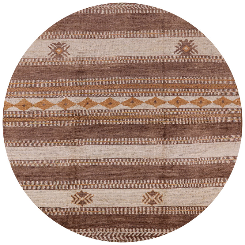 Tapis brun Woodcreek, Rond 6 pi