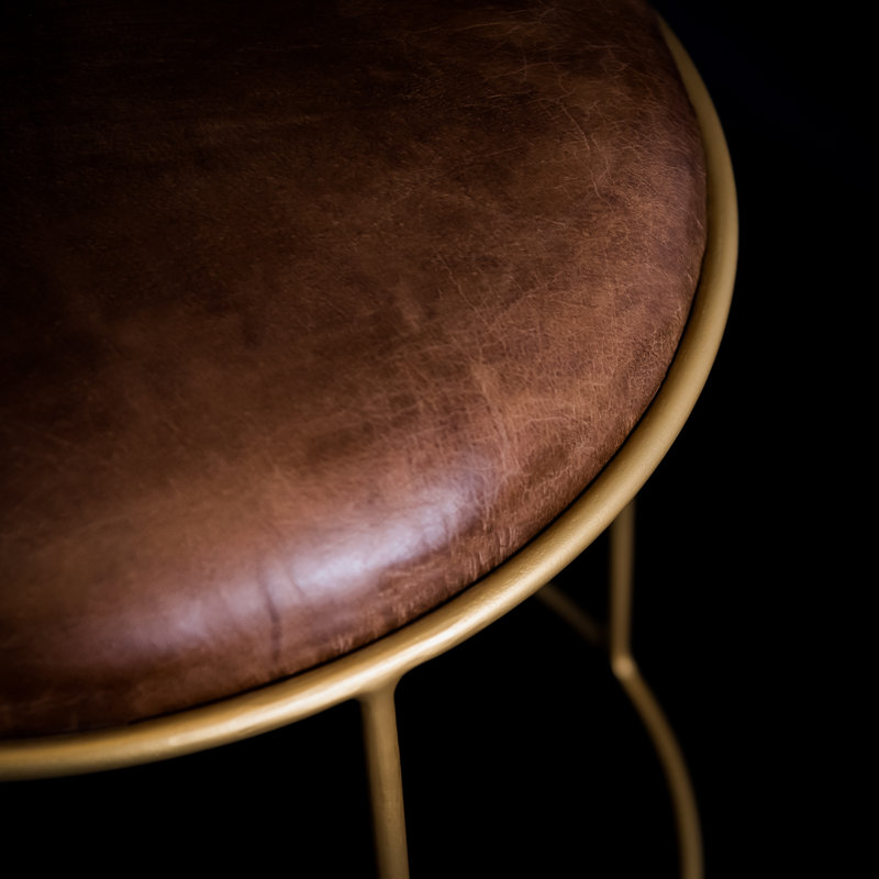 Bowe Brass Accent Stool