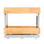 Rangement coulissant en bois rustique et acier-21965814