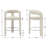 Modern Barrel Counter Chair With Armrests And Stirrups For Kitchen Islands, Bar Bars And Counters Seat Height 26.25”-1459725815-1459725816