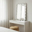 Miroir décoratif rectangulaire en bois massif 30 po x 40 po pour chambre à coucher, salle de bain, salon et entrée-130207617-130207618