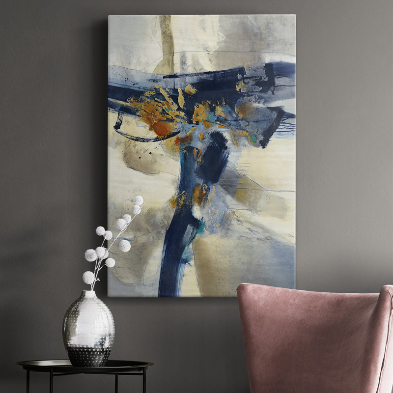 Explosion sur toile, H 18 po x l 12 po x P 1 po