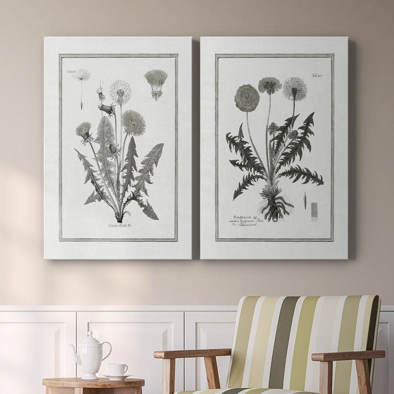 Toile tendue avec pissenlit I-Premium Gallery - prête à être accrochée, H 27 po x l 36 po