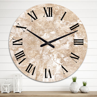 Marble and Gold Abstract - Modern Wall Clock