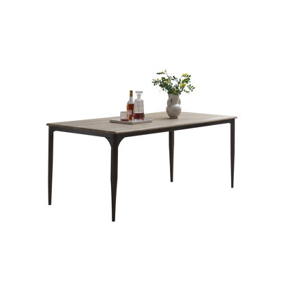 Noriane 72" Iron Dining Table by Winston Porter