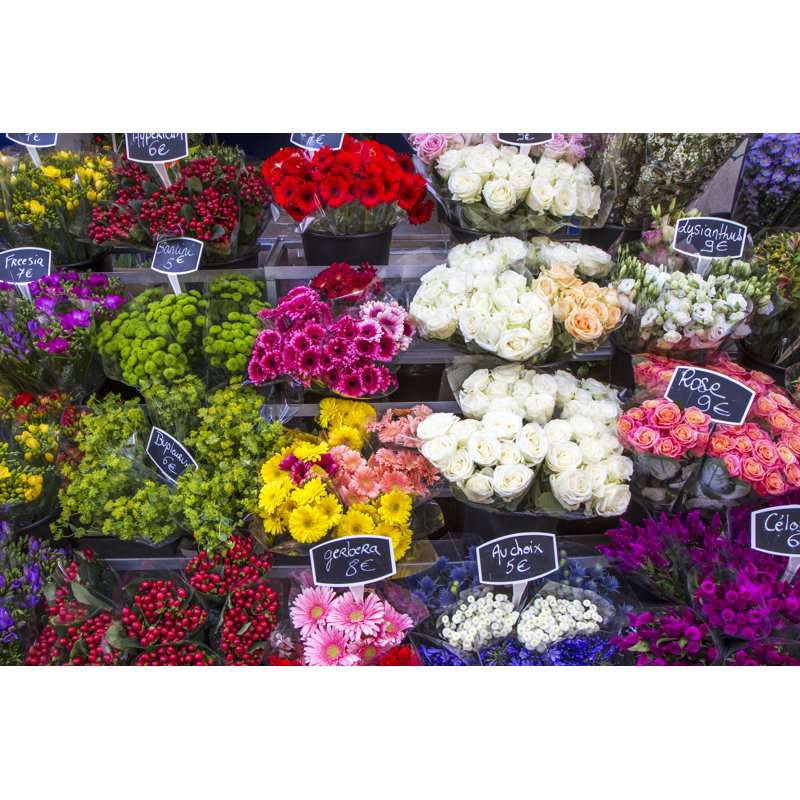 " Flowers For Sale " by Haraldbiebel, 8" H x 12" W x 1.25" D