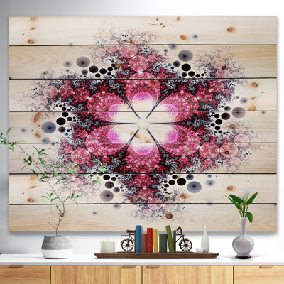 « violet fractal floral pattern », impression