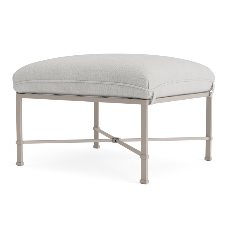 Venetian Outdoor Ottoman, Fushion Dove, Dove Smooth