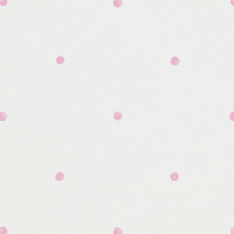 Polka Wallpaper, Pink/Cream