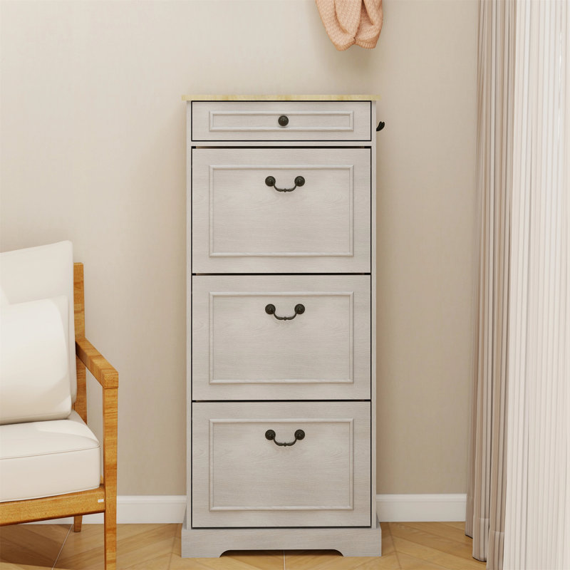 10 Pair Flip Down Shoe Storage