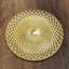 Assiette plate en verre doré Pina-1269613467
