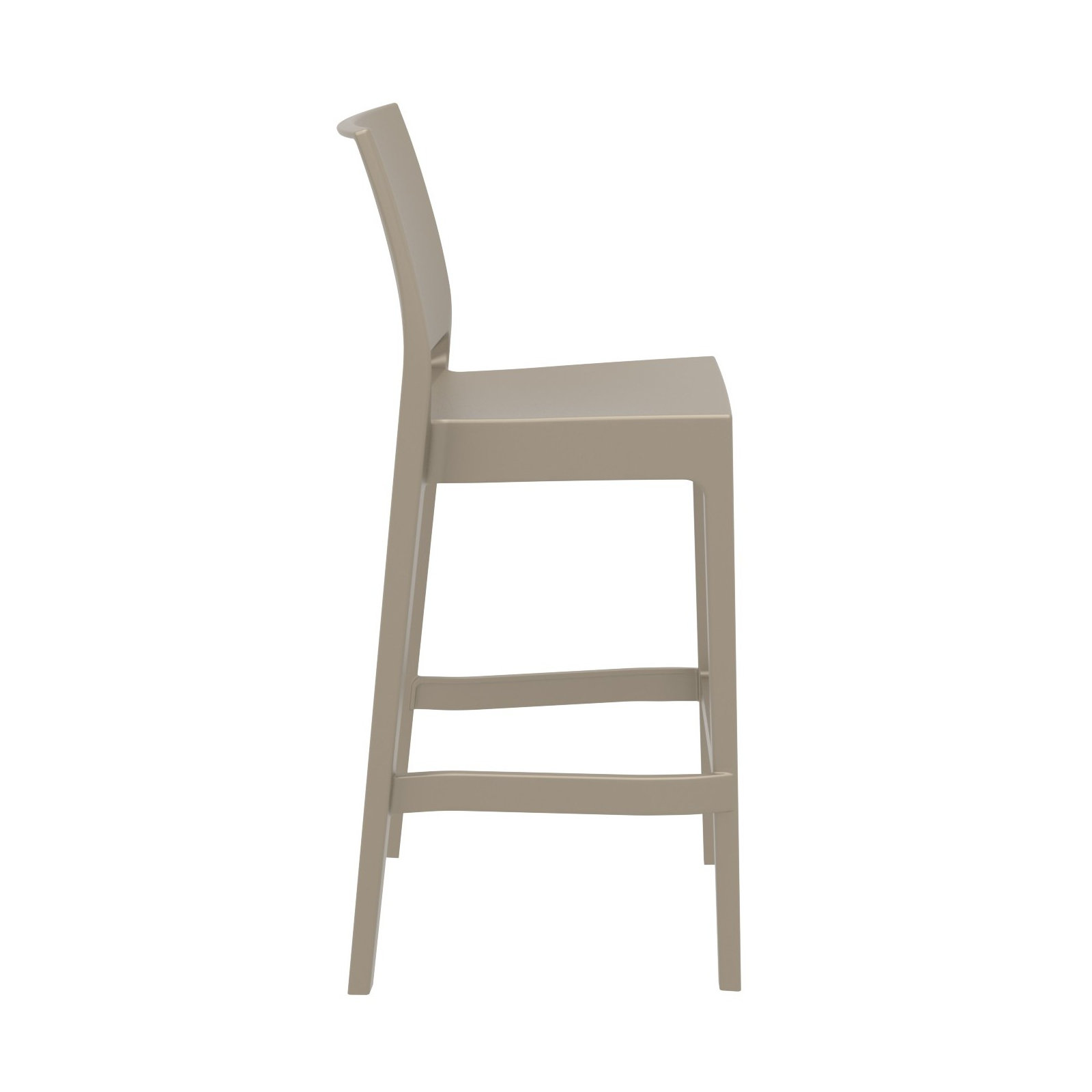 Adrienne Outdoor Bar Stool, Taupe, 29.5"
