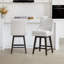 Tabouret de comptoir pivotant rembourré Zahara-101687102
