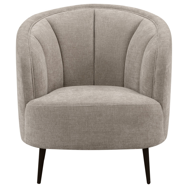 Chaise courbée Glynes, Polyester beige