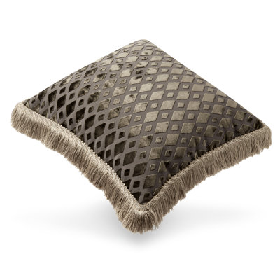Housse et insert de coussin carré gris anthracite chic