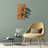 Rustic Wooden Wall Art Decor, Walnut & Black, 20.5 x 22.8 inches | 50% Real Wood (Thickness: 1.2 inches) & Metal (Thickness: 0.06 inches) | Unique Textures & Colors, Perfect for Home or Office Decor