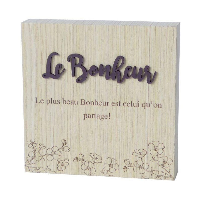 Plaque Le Bonheur