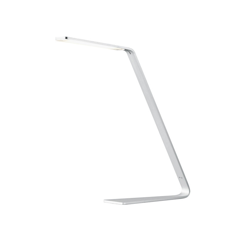 Lampe de bureau Weslyn, Aluminium brossé, H 13,25 po x l 3 po x P 12 po