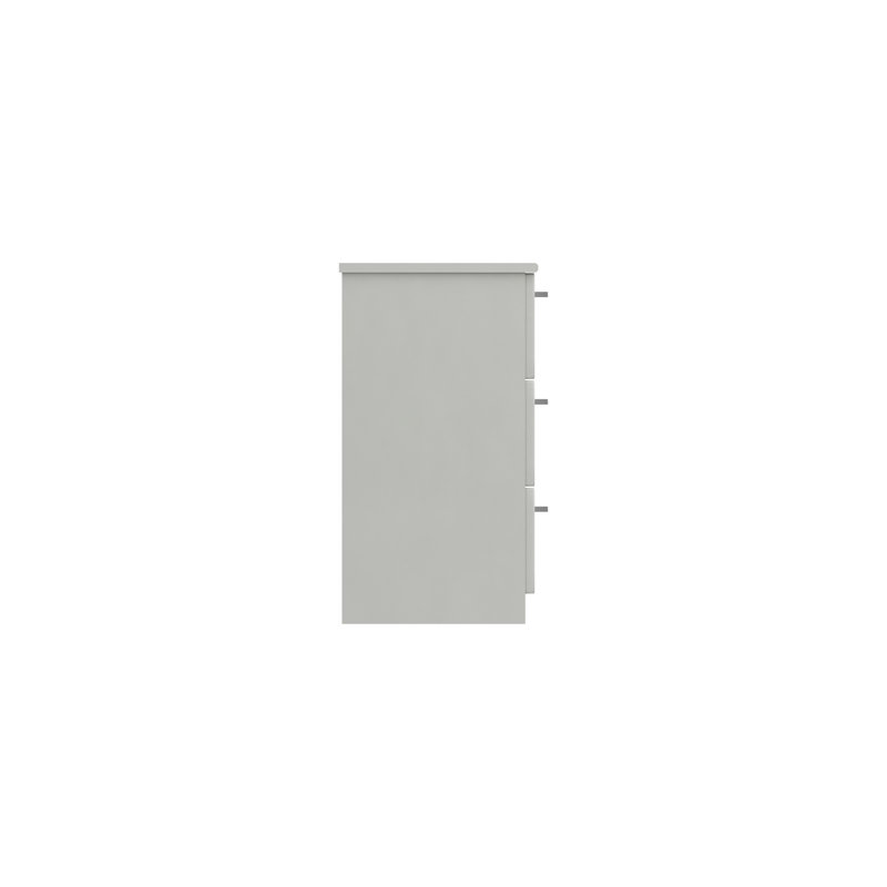 Allenna Manufactured Wood Bedside Table, White Gloss