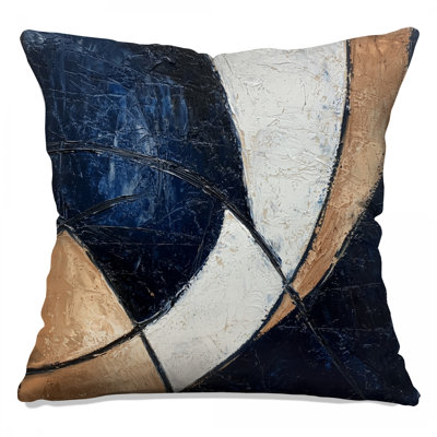 Coussin décoratif abstrait, coussins double face Art