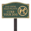 Curb Your Dog Garden Sign