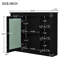 Armoire à pharmacie de 35 po x 27,5 po, armoire de rangement murale pour salle de bain, armoire murale moderne avec miroir, armoire à miroir avec 6 tablettes ouvertes (meuble-lavabo non inclus)
