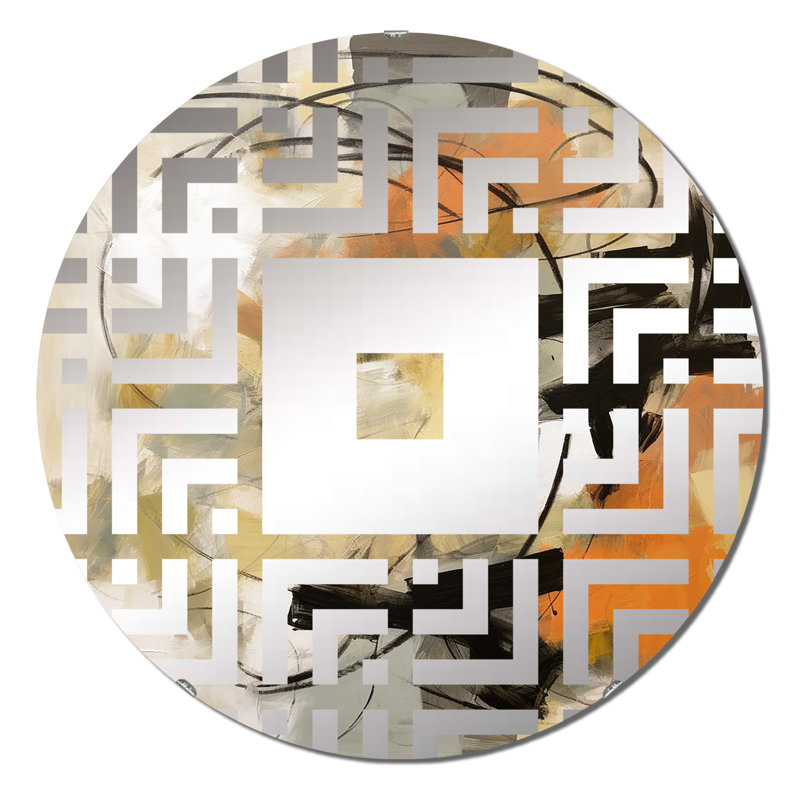 Alshavale - Miroir mural carré, 23,6 po x 23,6 po