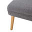 Repose-pieds rectangulaire en tissu avec repose-pieds