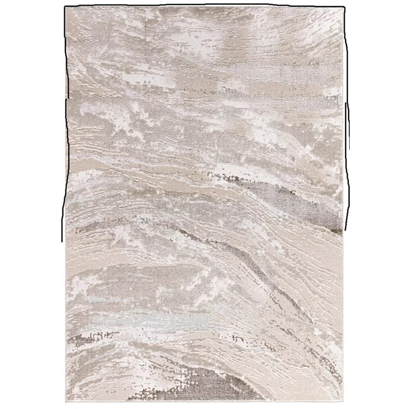 Abstract Shag Area Rug, Rectangle 120 x 170 cm