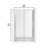 Étoile 44"-48" W x 76" H Reversible Double Sliding Shower Door with Easy-Clean Tempered Glass-99354115
