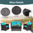 8 - Person Patio Conversation Set with Cushions-531623648