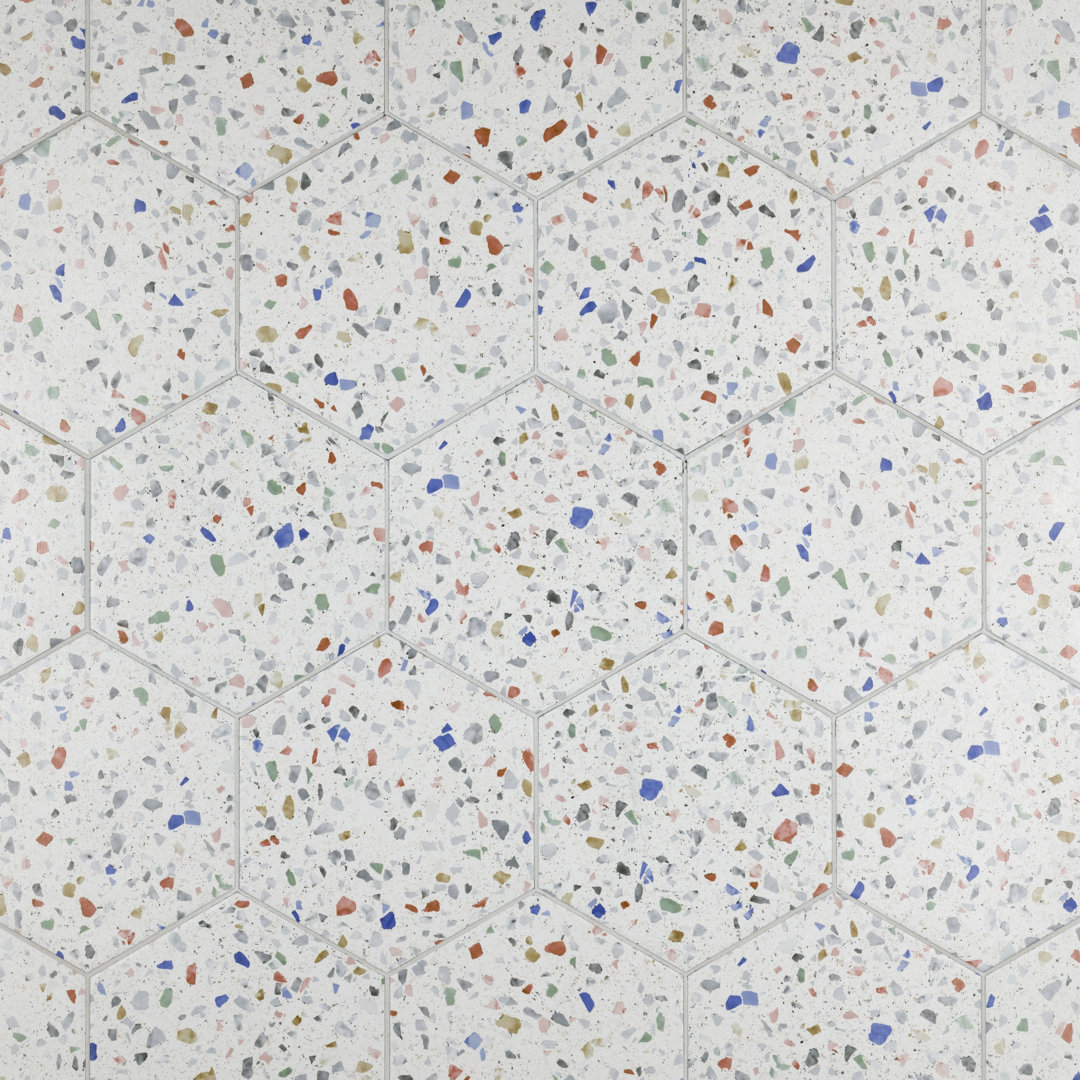 Venice 8.63" x 9.88" Porcelain Patterned Wall & Floor Tile Merola Tile 