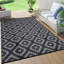 Tapis de paille en plastique à motif géométrique pour l'extérieur-1868827551