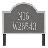 Wisconsin Special 3-Line Wall Address Plaque