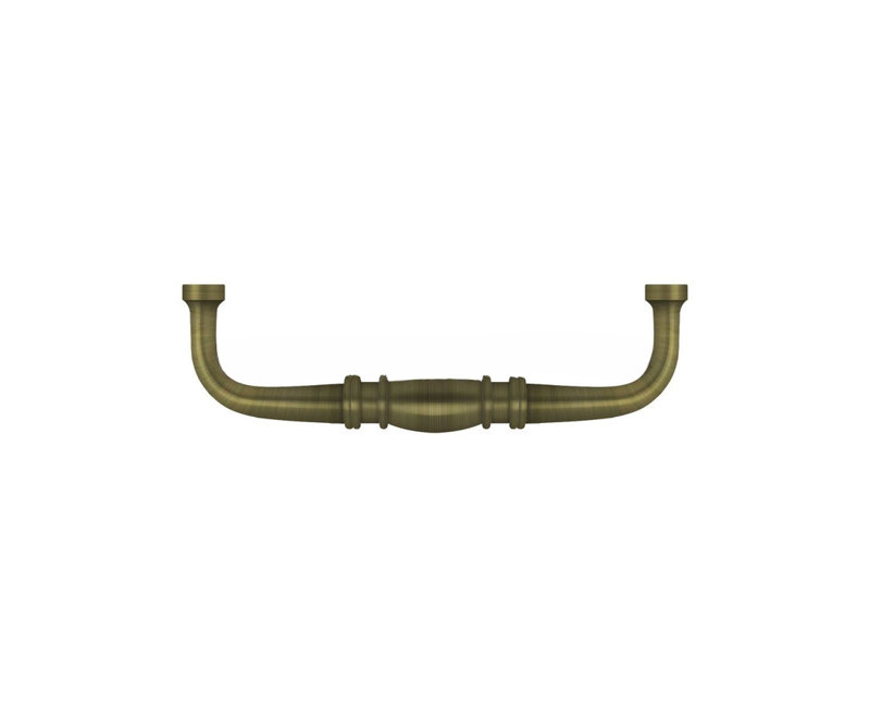 Colonial Bar / Handle Pull, Antique Brass