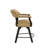 Resendez Swivel Upholstered Counter Stool with Solid Wood Frame