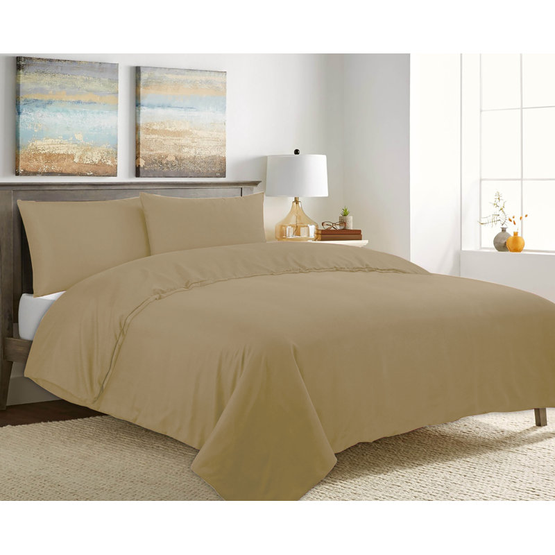 Ensemble de housse de couette , Housse de couette pour grand lit et 2 taies décor, Sel rose