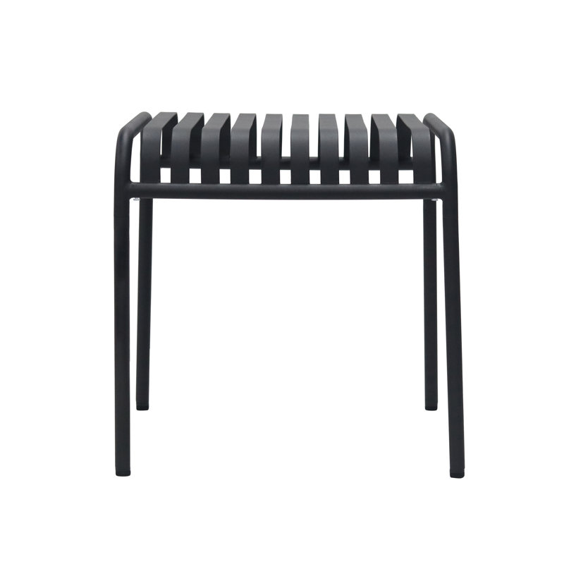 Winchester Outdoor Patio Side Table, Black, Black