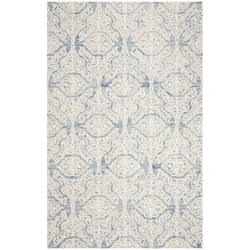 Tapis en laine touffeté à la main Davyan, Rectangle 6 pi x 9 pi