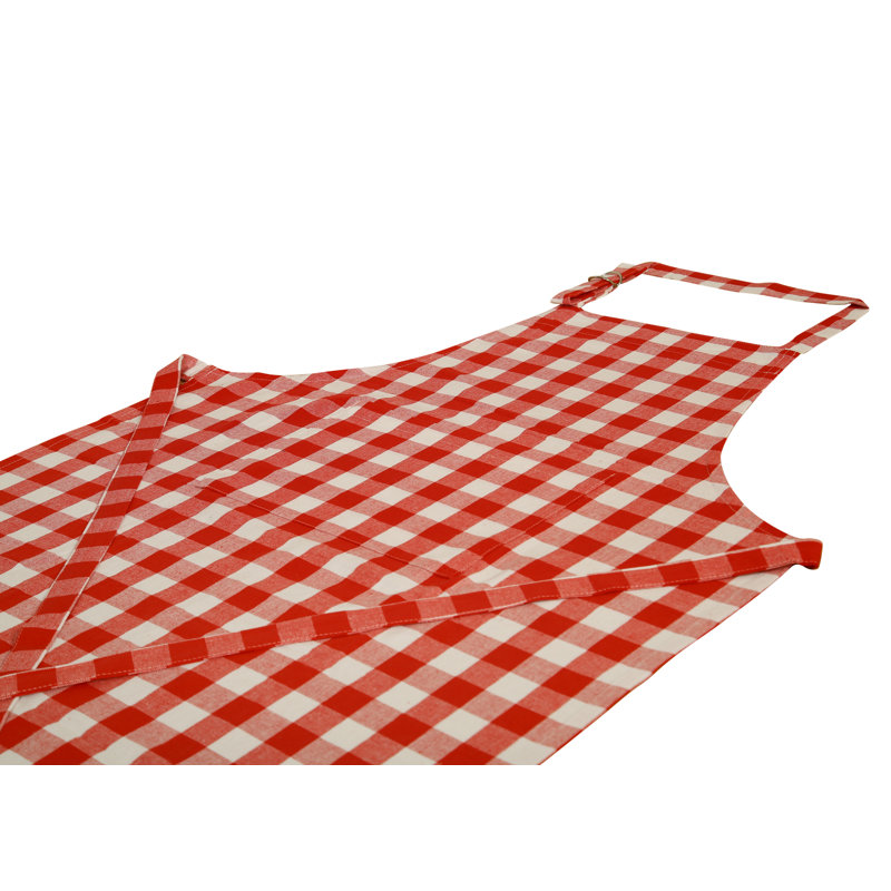 Tablier Dorine, Rouge / Blanc
