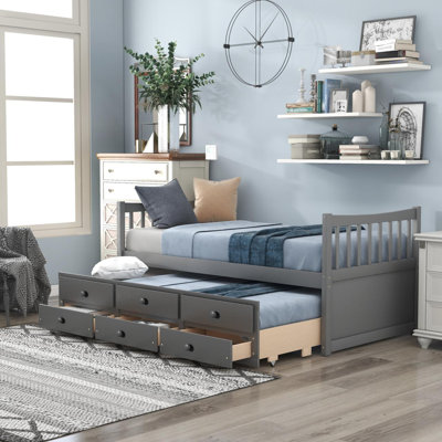 Heflin Kids Daybed with Trundle