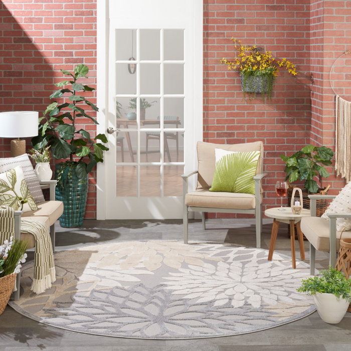 Andover Mills™ Gean Floral Indoor/Outdoor Rug & Reviews | Wayfair