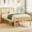 35” High Wooden Platform Bed With Headboard, Minimalist Modern Style, Metal Slat Support , No Box Spring Required-1228863247