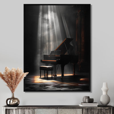 Gris gris projecteur de piano - décoration murale musique