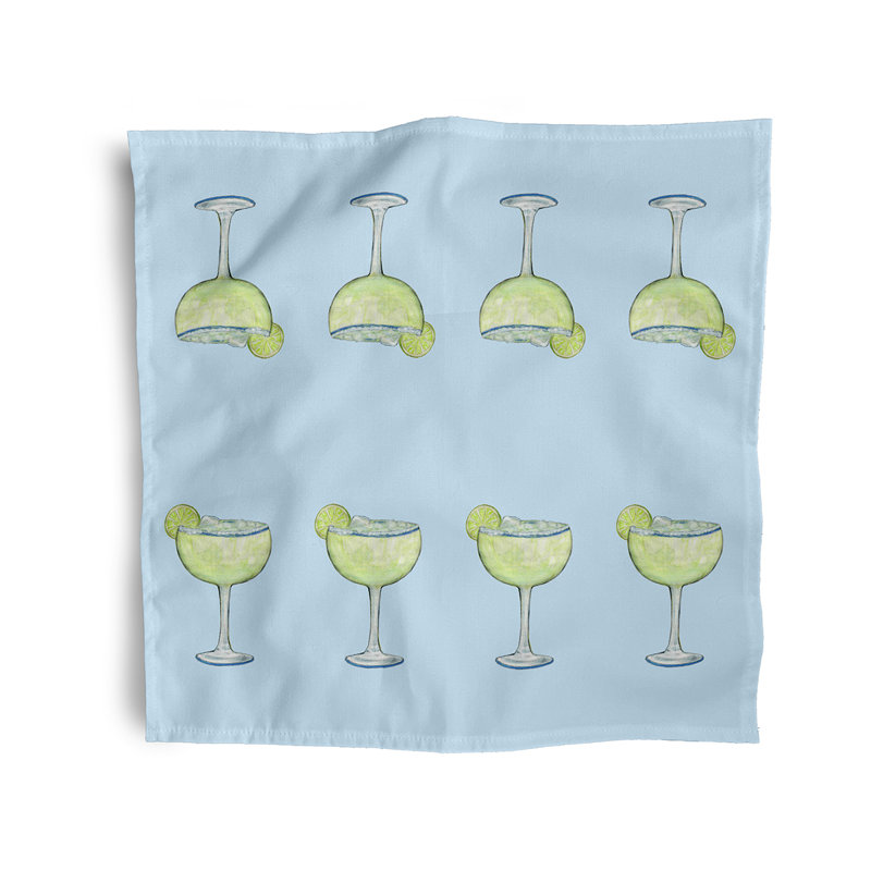 Sheyla Polyester Square Napkin, Sky Blue