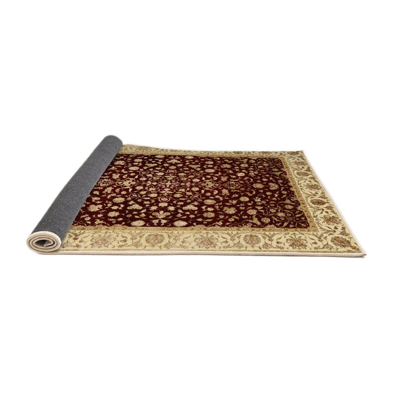 Tapis traditionnel rouge / beige Dobbin, Rond 5 pi