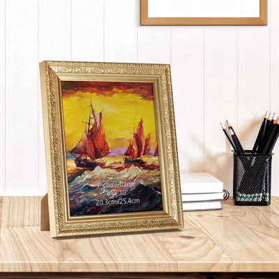 Armonii Gold Wood Picture Frame - Set of 2